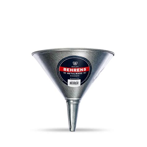 Quart Galvanized Steel Funnel Behrens Mfg