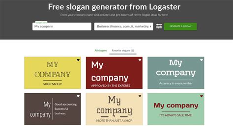 Free Slogan Generator 2.0 - Get the right slogan for your business ...