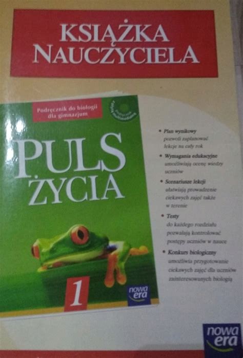 PULS ZYCIA 1 książka nauczyciela NOWA ERA testy 9705064886