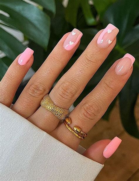 Summery Nails Cute Pink Nails Simple Gel Nails Cute Gel Nails