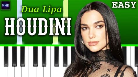 Dua Lipa Houdini Piano Tutorial [easy] Youtube