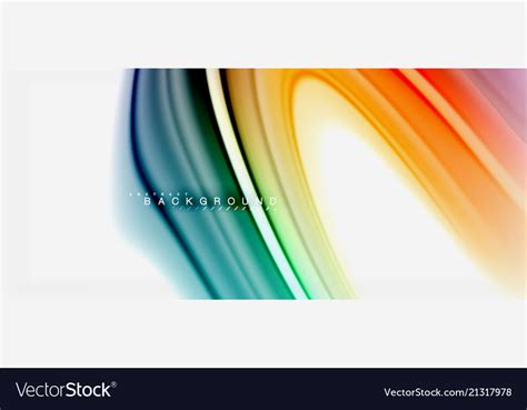 Rainbow Fluid Colors Abstract Background Twisted Vector Image