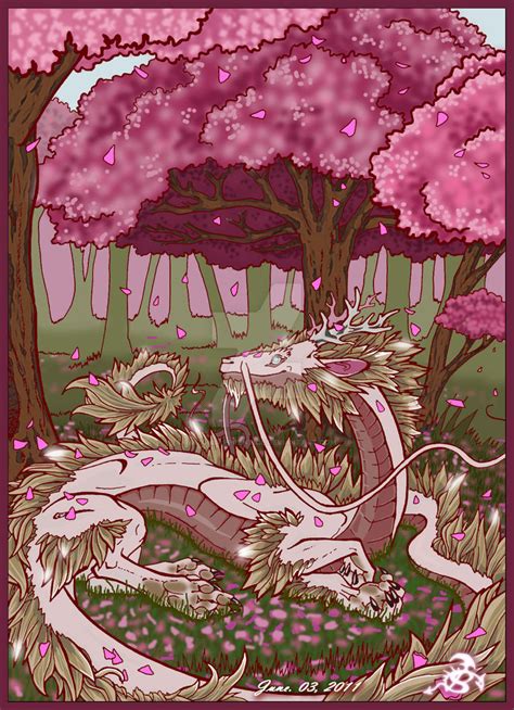 Asian Cherry Blossom Dragon by rrizonsapprentice on DeviantArt