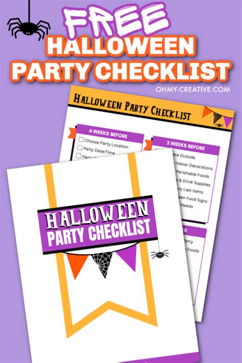 Halloween Party Checklist Free Printable Oh My Creative