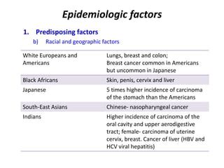 Neoplasia Etiology and pathogenesis of cancer | PPT