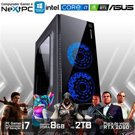 Computador Gamer Intel Core I Gera O Gb De Mem Ria Hd Tb