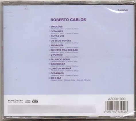 Cd Roberto Carlos Emoções Detalhes Original Lacrado MercadoLivre