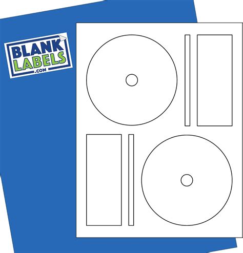 Amazon.com : CD / DVD Labels from Blank Labels - Memorex Full Face Compatible, Small Center ...