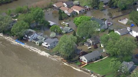 Aerial Video Shows Severe Flooding In Monroe County