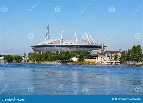 Zenit Football Stadium on Krestovsky Island, St. Petersburg, Russia ...