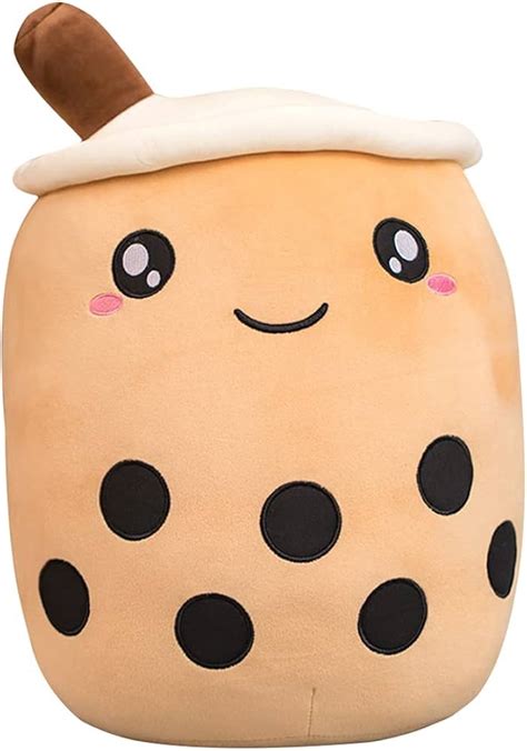 Two Sided Reversible Secret Pouch Boba Plush Toy Cute Bubble Tea Plush