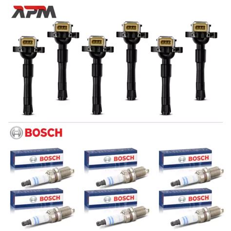 6X BOBINE 6X ORIGINAL Bosch Bougies D Allumage Pour BMW 3ER E46 5ER E39