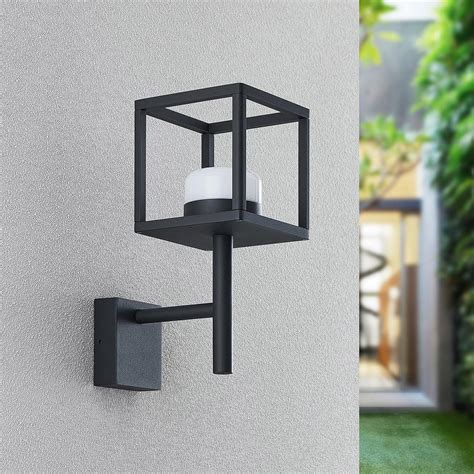 Lucande Timio outdoor wall lamp, uplight | Lights.ie