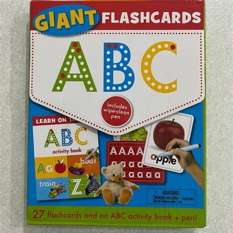 Jual Buku Aktivitas Giant Flashcards Abc Wipe And Clean Original