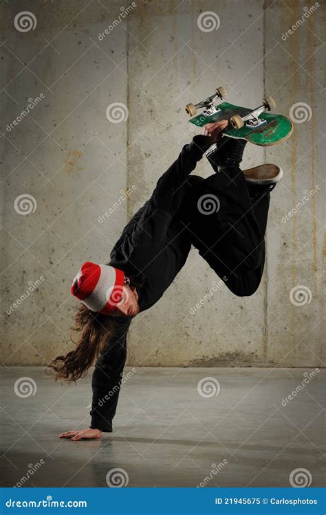 Skateboarder Performing Tricks Stock Image - Image of action ...