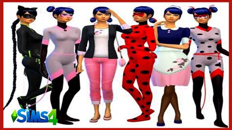 The Sims 4 Cartoons Characters Cc Ladybug Outfits Sims 4 Ladybug