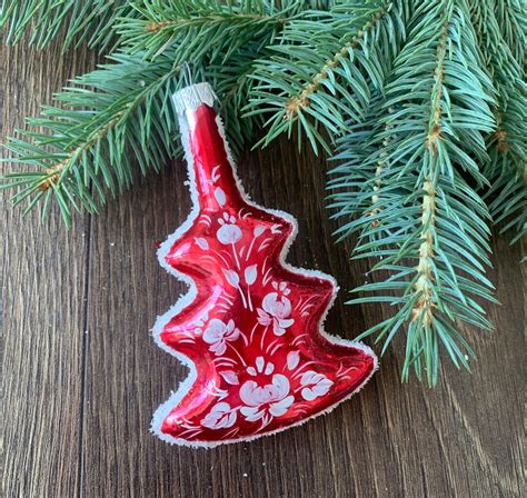 Christmas Glass Tree Ornaments Blown Glass Christmashandmade