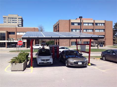 Solar Charging Station Powered Stations For Electric Vehicles Mobile In ...