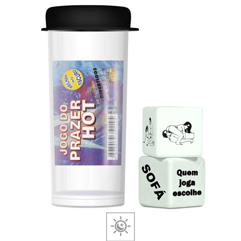Dado Duplo Caixinha Brilha No Escuro DC ST268 Jogo do Prazer Hot Único lojasacaso br