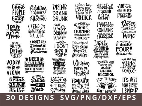 Alcohol Svg Bundle, Coaster Svg, Alcohol Quotes Svg Bundle, Wine Svg ...