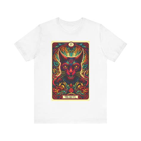 Tarot Card Shirt The Devil Cat Tarot Card Tee Tarot Card Shirt Tarot