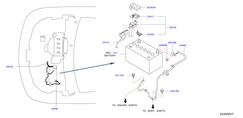 Nissan Pathfinder Connector Fusible Link Hb Door Engine 24370