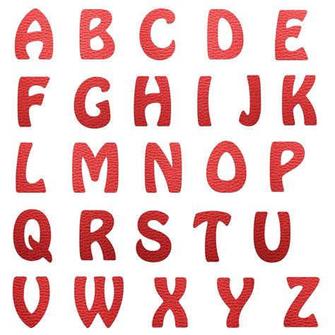 alphabet letters red leather kostenloses stock bild public domain