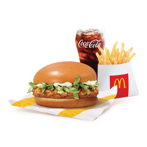 Combo Burger Thịt Gà kèm Khoai và Nước McDonald s Vietnam