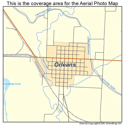 Aerial Photography Map Of Orleans Ne Nebraska