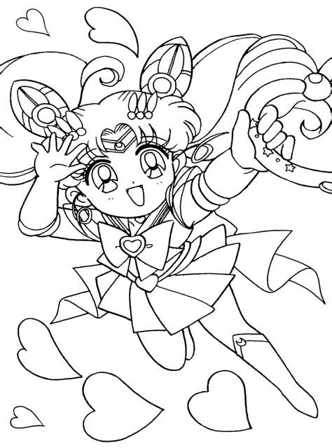 Gambar Makoto Bunny Mamoru Chibiusa Sailor Moon Pinterest Coloring Page