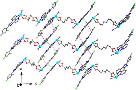 View Of The 2d Supramolecular Layer Structure Of 1 Formed By Two π π Download Scientific