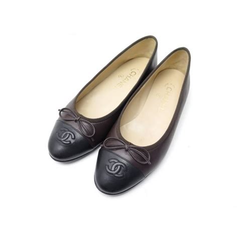 Chaussures Chanel Ballerines Logo Cc A02819 38 5