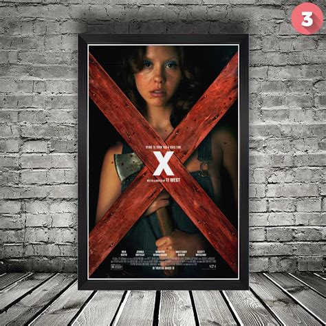 X 2022 Movie Posters Horror Movie Posters Ti West Mia Goth Jenna Ortega ...