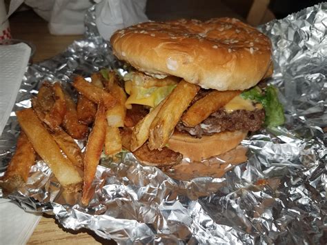 Five Guys little bacon cheeseburger(with fries) : r/cheeseburgers