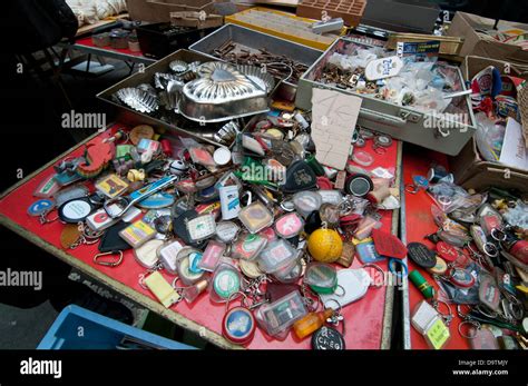 Port De Vanves Flea Market Paris Stock Photo Alamy