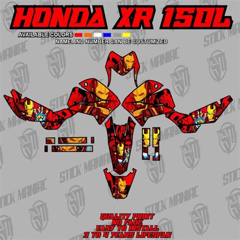 Honda Xr L Decals Sticker Laminated Shopee Philippines