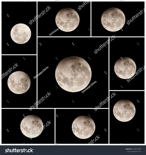 Penumbral Lunar Eclipse 2020 Stages the Stock Photo 1749775802 ...