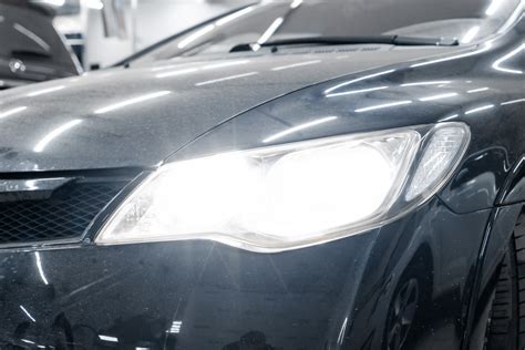 Установка светодиодов в ближний/дальний свет Хонда Цивик 4Д (Honda ...