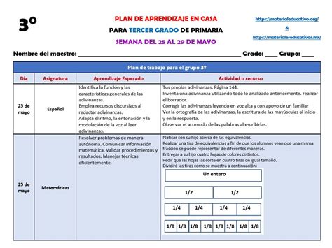 Trabajo Para Casa Actividades Para Segundo Grado A5D