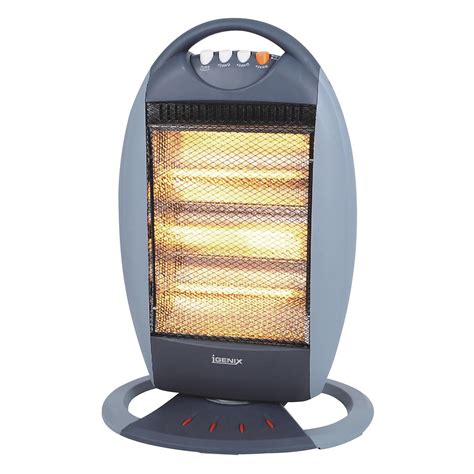 Igenix IG9512 Oscillating Portable Bar Quartz Halogen Heater 1200 W