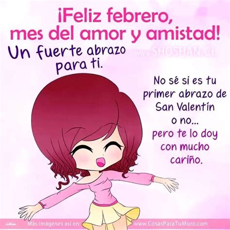 ¡feliz Febrero Mes Del Amor Y Amistad Un Fuerte Abrazo Para Ti Imagen