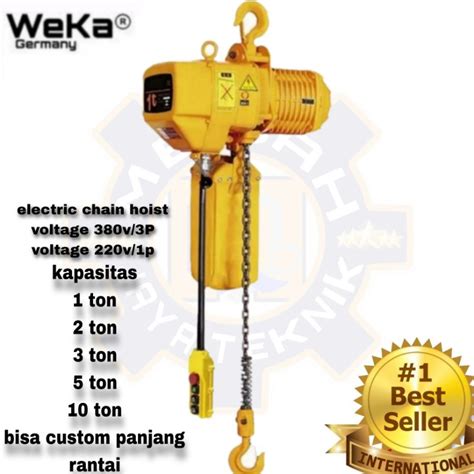 Jual Electric Chain Hoist Ton Mtr V Phase Weka Germany