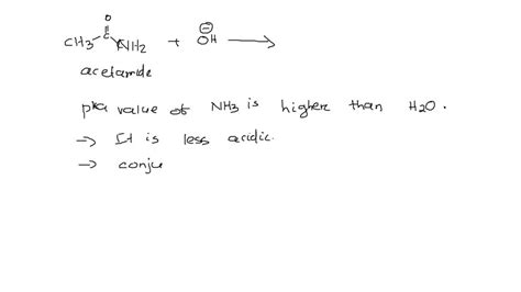 SOLVED: What is the product of the reaction of acetamide with HO-? The ...