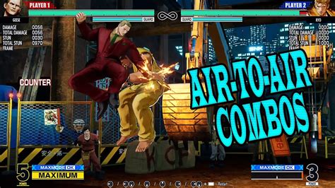 Kof Xv Geese Howard Air To Air Combos Youtube