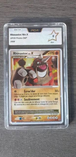 Carte Pokemon Rhinastoc Niv X Promo Dp Eur Picclick Fr