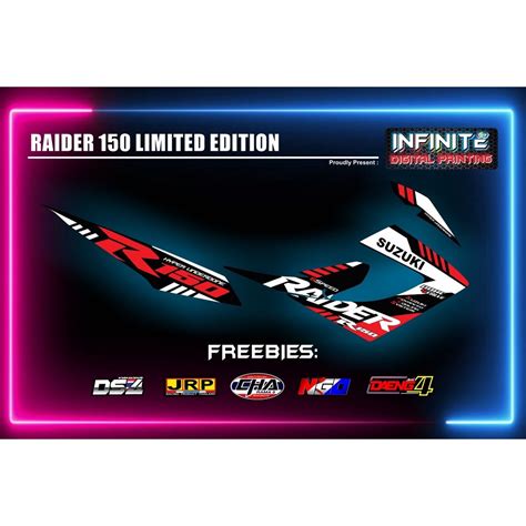 Suzuki Raider Carb Decals With Freebies Shopee Philippines