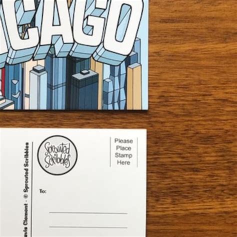 Chicago Postcard - Etsy