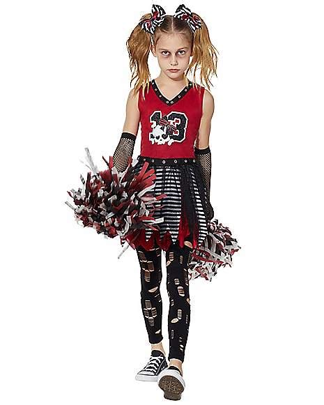 Kids Zombie Cheerleader Costume - Spirithalloween.com