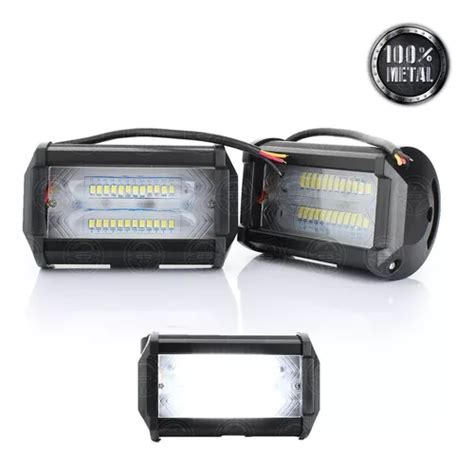 Par Faros Barra 24 Leds Dually Auxiliar Con Estrobo 72w F1 MercadoLibre