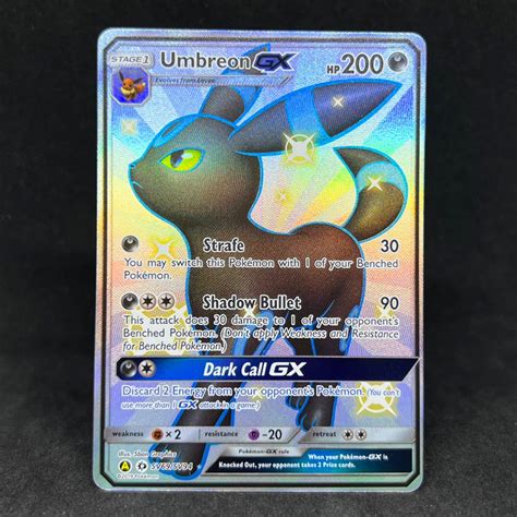 Pokemon Tcg Shiny Umbreon Gx Full Art Ultra Rare Sv Sv Hidden